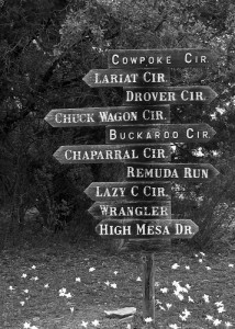 Metaphor of posting signs to lead people to you in social media